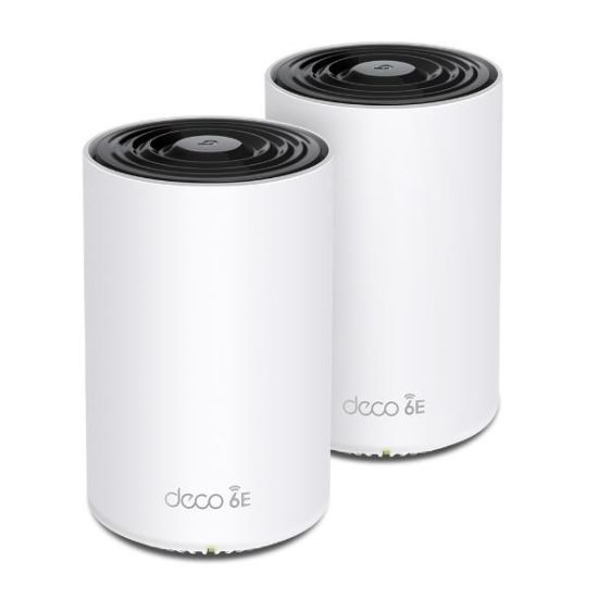 Obrázek TP- Link Deco XE75 Pro(2- pack) WiFi6E Mesh (AXE5400, 2, 4GHz/ 5GHz/ 6GHz, 1x2, 5GbELAN/ WAN, 2xGbELAN)