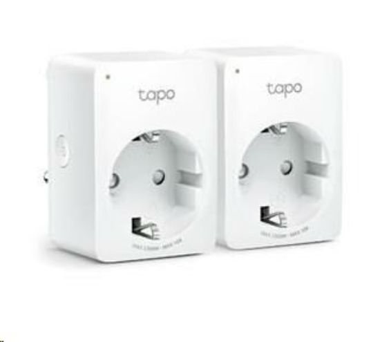 Obrázek TP- Link Tapo P100(2- pack)(EU) chytrá WiFi mini zásuvka (2300W, 10A, 2, 4 GHz, BT)