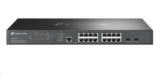 Obrázek TP- Link OMADA switch SG3218XP- M2 (16x2, 5GbELAN, 2xSFP+, 8xPoE+, 240W, 2xConsole)
