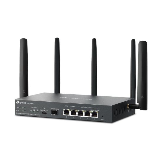 Obrázek TP- Link ER706W- 4G OMADA VPN 4G+Cat6 router (AX3000, 1xSFP WAN/ LAN, 1xGbEWAN, 4xGbELAN/ WAN, 2xnanoSIM)