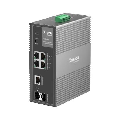 Obrázek TP- Link OMADA průmyslový switch IES206GPP (4xGbE, 1xGbE/ SFPcombo, 1xSFP, 3xPoE+, 1xPoE++, 120W, DIN, IP40, fanless)