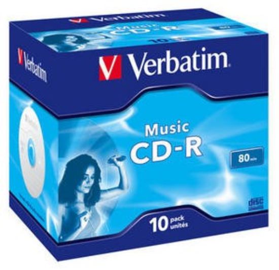 Obrázek VERBATIM CD- R(10- pack)Audio/ Live it!/ Colour/ Jewel/ 80Min