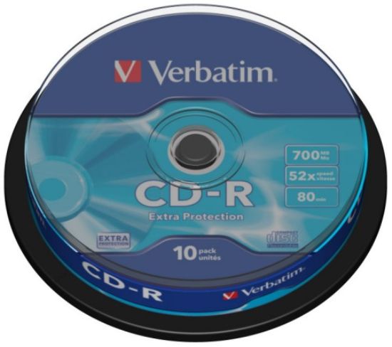 Obrázek VERBATIM CD- R(10- Pack)Spindle/ EP/ DL/ 52x/ 700MB