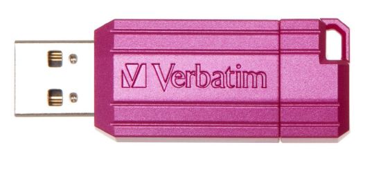 Obrázek VERBATIM Flash Disk 16GB Hi- Speed Store 'n' Go, Pinstripe, USB 2.0, Hot růžová