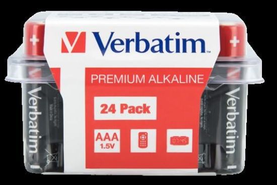 Obrázek VERBATIM Alkalická Baterie AAA 24 Pack / LR03