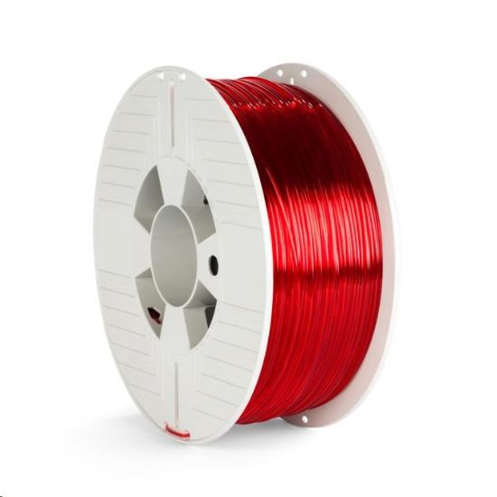 Obrázek VERBATIM 3D Printer Filament PET- G 1.75mm, 327m, 1kg red transparent
