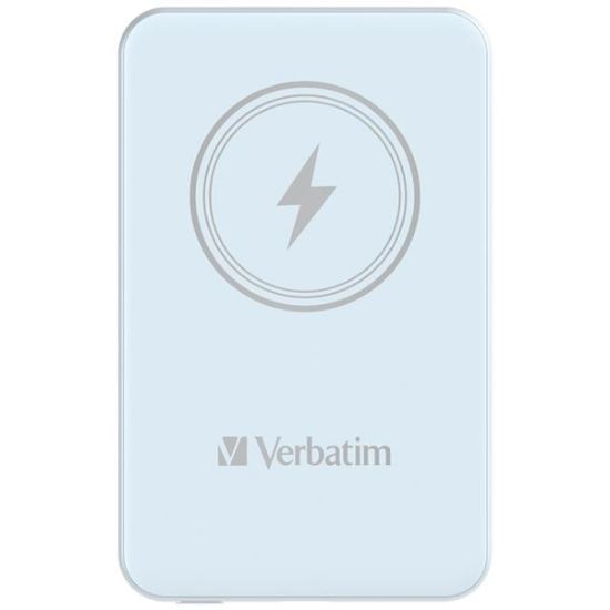 Obrázek VERBATIM Powerbanka Charge 'n' Go, Magnetická, 5000 mAh, USB- C, Modrá
