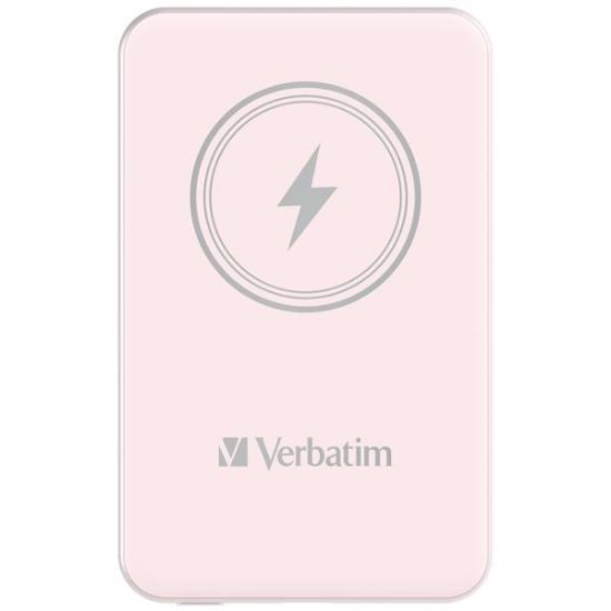 Obrázek VERBATIM Powerbanka Charge 'n' Go, Magnetická, 5000 mAh, USB- C, Růžová
