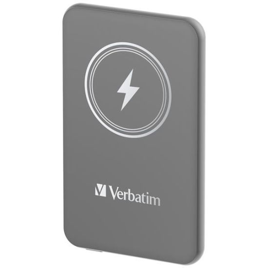 Obrázek VERBATIM Powerbanka Charge 'n' Go, Magnetická, 5000 mAh, USB- C, Šedá