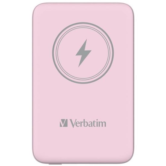 Obrázek VERBATIM Powerbanka Charge 'n' Go, Magnetická, 10000 mAh, USB- C, Růžová