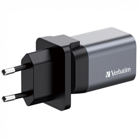 Obrázek VERBATIM GaN Nabíječka do sítě GNC- 35, 35W, 1x USB- C, 1x USB