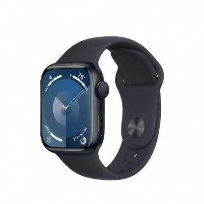 Obrázek APPLE Watch Series 9 GPS 41mm Midnight Aluminium Case with Midnight Sport Band - M/ L