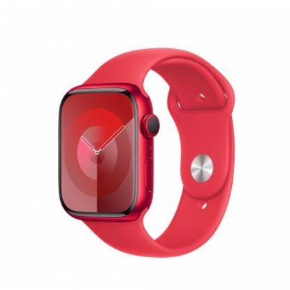 Obrázek APPLE Watch Series 9 GPS + Cellular 41mm (PRODUCT)RED Aluminium Case with (PRODUCT)RED Sport Band - S/ M
