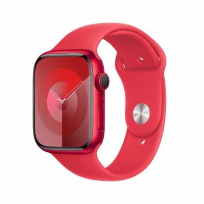 Obrázek APPLE Watch Series 9 GPS + Cellular 45mm (PRODUCT)RED Aluminium Case with (PRODUCT)RED Sport Band - M/ L