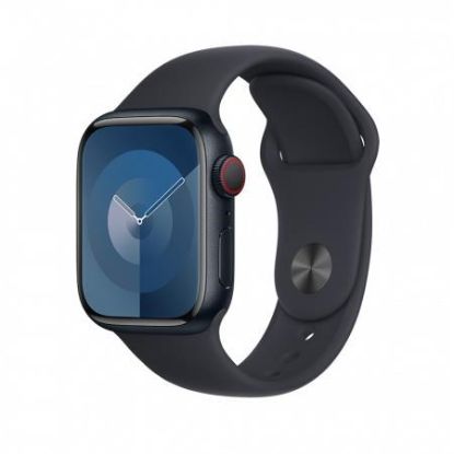 Obrázek APPLE Watch Series 9 GPS + Cellular 45mm Midnight Aluminium Case with Midnight Sport Band - S/ M