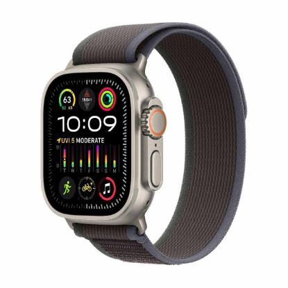 Obrázek APPLE Watch Ultra 2 GPS + Cellular, 49mm Titanium Case with Blue/ Black Trail Loop - M/ L