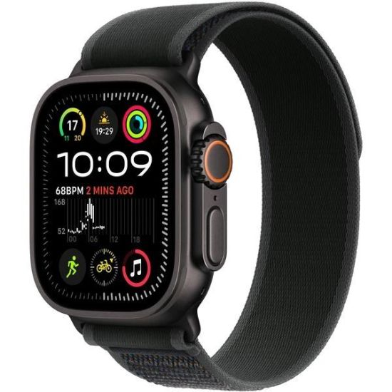 Obrázek Apple Watch Ultra 2 (2024) GPS + Cellular 49mm Black Titanium Case with Black Trail Loop - M/L