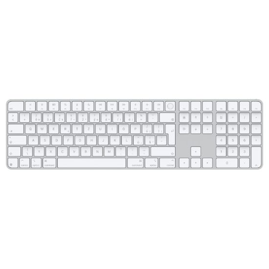 Obrázek Apple Magic Keyboard (2024) w Touch ID and Numeric Keypad - Czech - White Keys